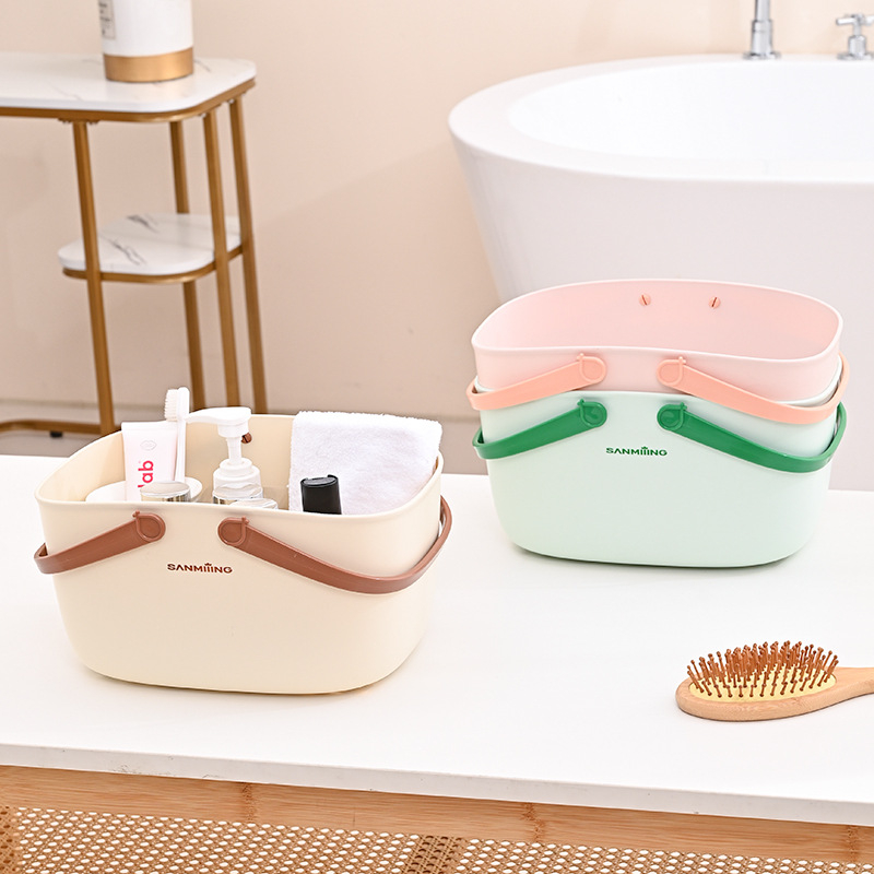Plastični organizator za kupaonicu i tuš s držačem — STL2309, moderni minimalistički stil