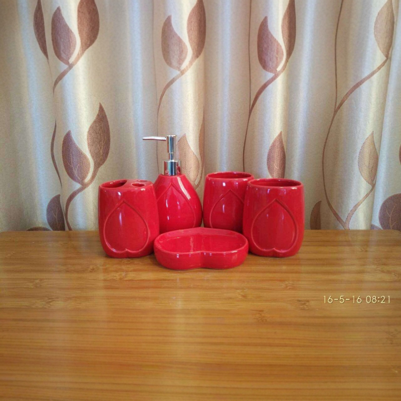 Europski keramički set za kupaonicu - dvodijelni set za higijenske potrepštine