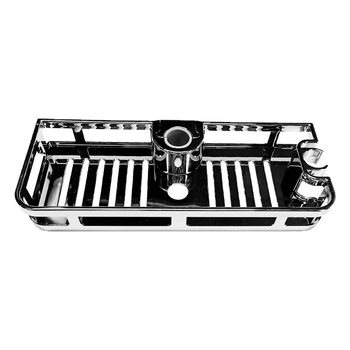 Yingxin Plastični kupaonski regal, 1 razina, Model 201 Electroplated, nosivost 5 kg