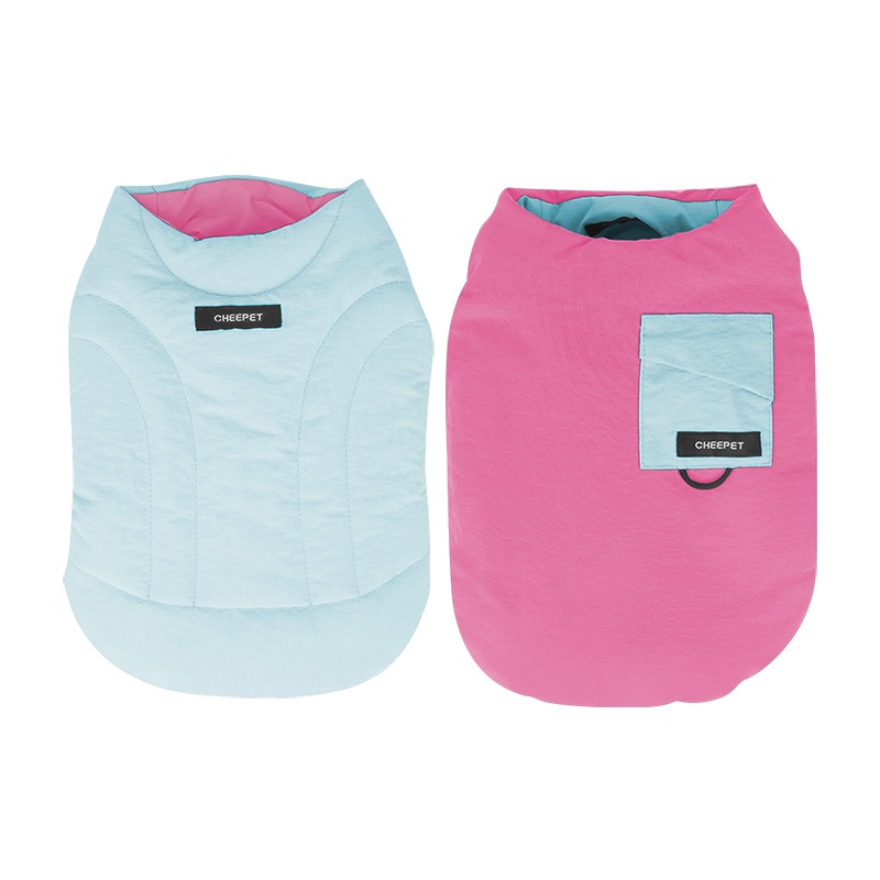 Zimski reverzibilni prsluk za pse - Poliester, Cheepet A612, Casual stil