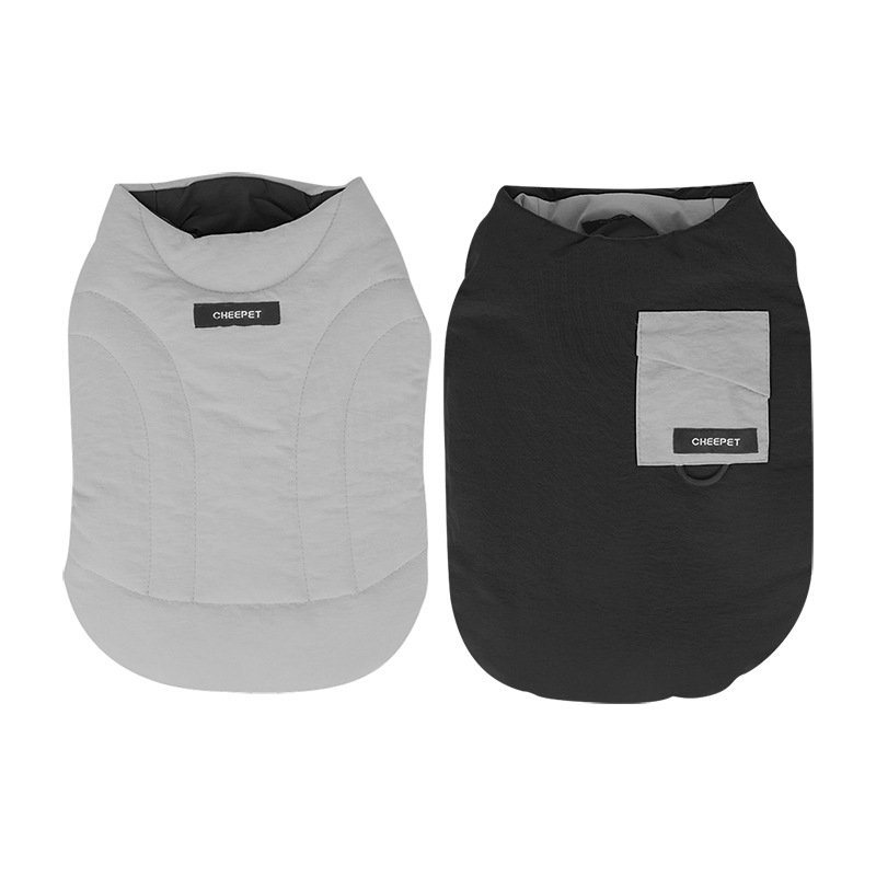 Zimski reverzibilni prsluk za pse - Poliester, Cheepet A612, Casual stil