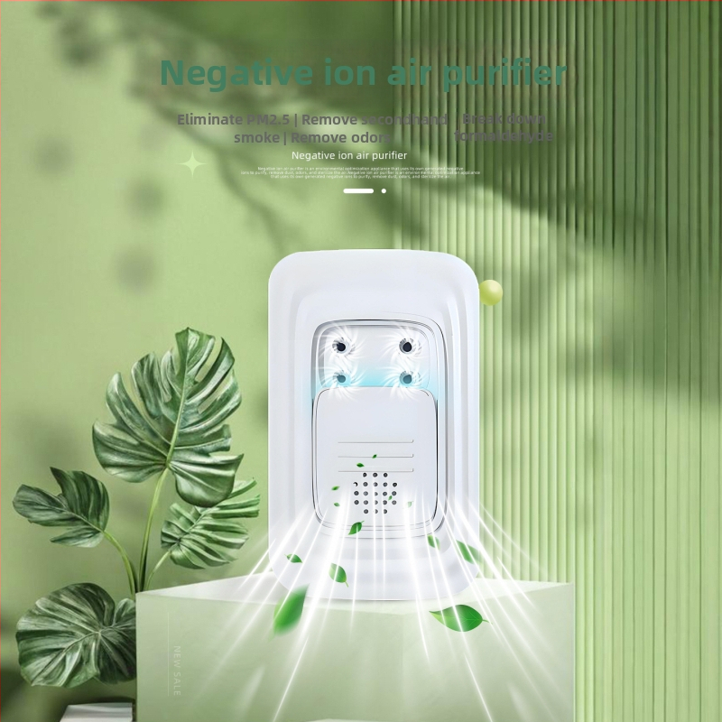 Καθαριστής αέρα με αρνητικά ιόντα τεσσάρων κεφαλών - απομακρύνει φορμαλδεΰδη και σωματίδια καπνού; αποστείρωση και απομάκρυνση οσμών; χαμηλός θόρυβος; ροή αέρα 50 m3/h