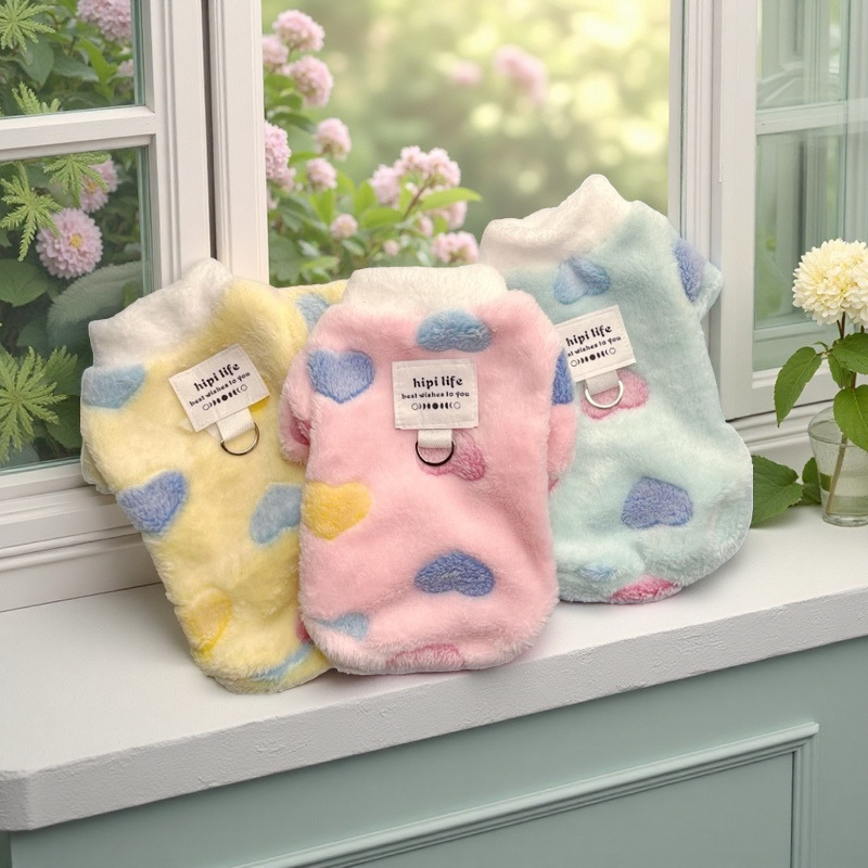 Jesensko-zimski topli flanel kaput za kućne ljubimce – Bichon Frise, Toy Poodle i mačke – fleece podstava i dizajn s dvije noge