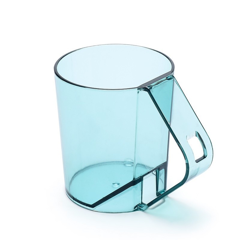 Obrnuta čaša za četkicu za zube s držalom, plastična, za parove