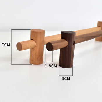 Mini drveni zavjese rod s ljepilnom montažom — materijal: drvo, marka Other, stil Other