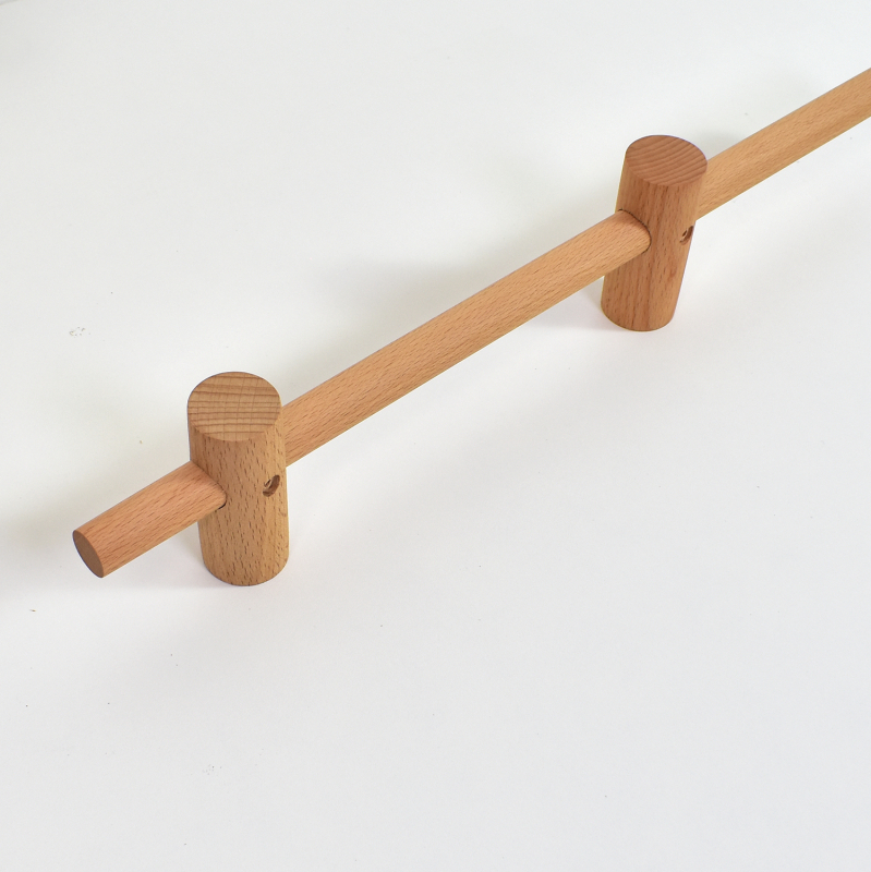Mini drveni zavjese rod s ljepilnom montažom — materijal: drvo, marka Other, stil Other