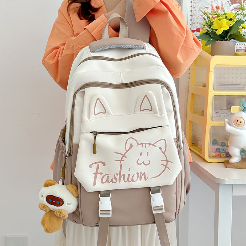 Unisex školska torba od najlona, s naramenicama s zračnom podrškom, otporna na habanje i zaštita od krađe, životinjski uzorak