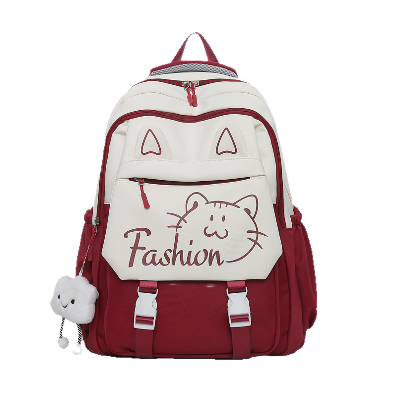 Unisex školska torba od najlona, s naramenicama s zračnom podrškom, otporna na habanje i zaštita od krađe, životinjski uzorak