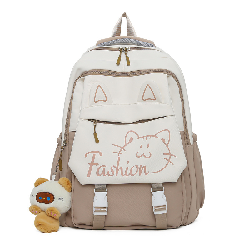 Unisex školska torba od najlona, s naramenicama s zračnom podrškom, otporna na habanje i zaštita od krađe, životinjski uzorak