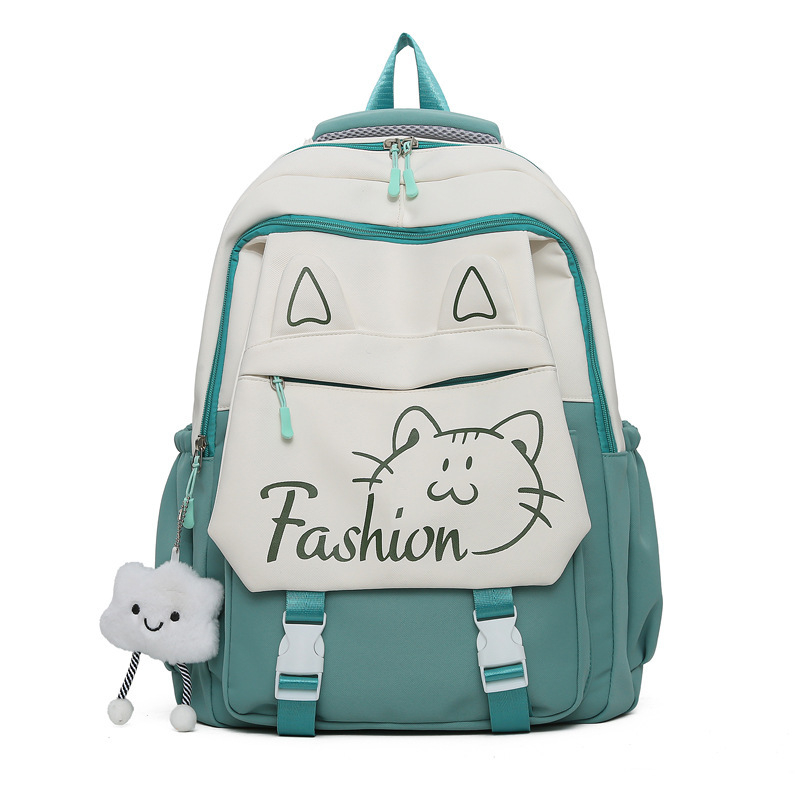 Unisex školska torba od najlona, s naramenicama s zračnom podrškom, otporna na habanje i zaštita od krađe, životinjski uzorak