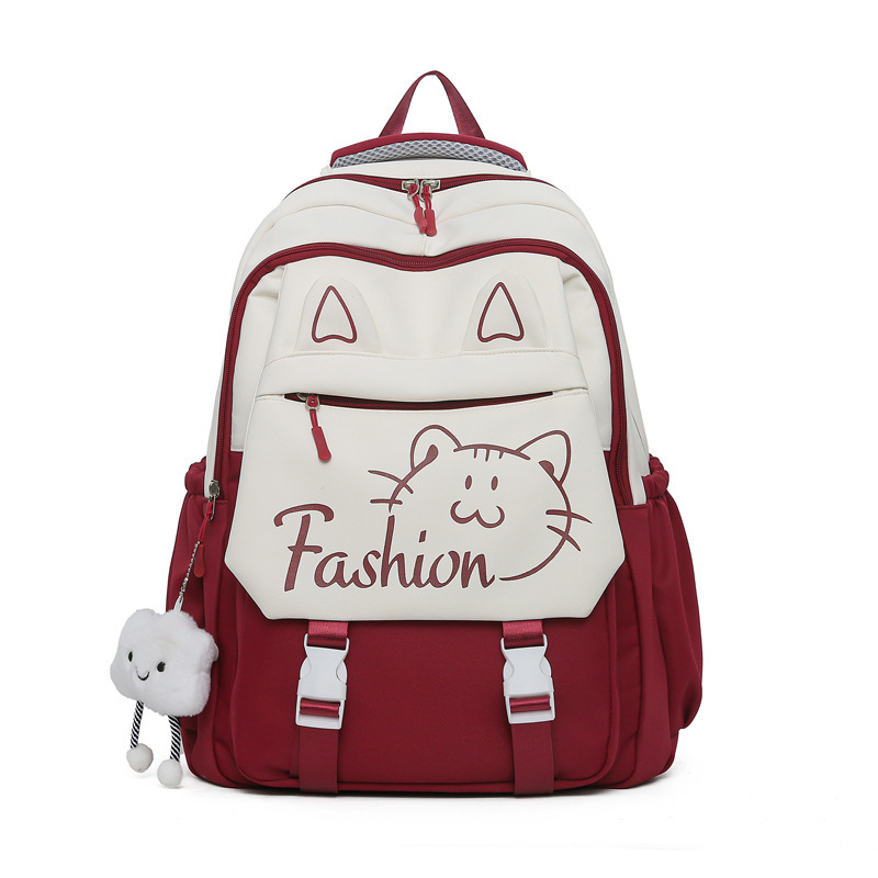 Unisex školska torba od najlona, s naramenicama s zračnom podrškom, otporna na habanje i zaštita od krađe, životinjski uzorak