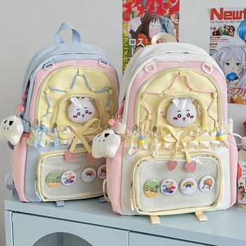 Nothing nylon ruksak za djevojke, mladenački kampus stil s anime uzorkom