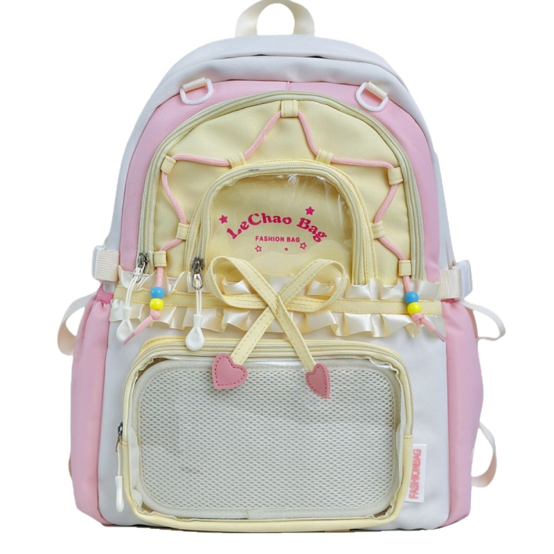 Nothing nylon ruksak za djevojke, mladenački kampus stil s anime uzorkom