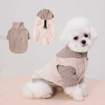 Dvodelni set dukserica za pse za jesen/zimu s kopčom za povodac | poliester | unisex | Yk&loving