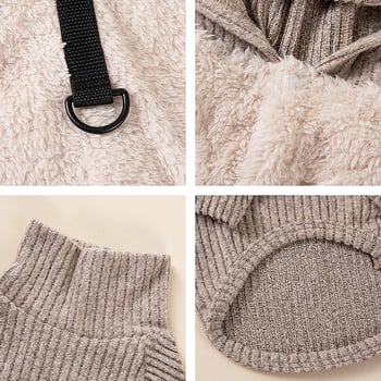 Dvodelni set dukserica za pse za jesen/zimu s kopčom za povodac | poliester | unisex | Yk&loving