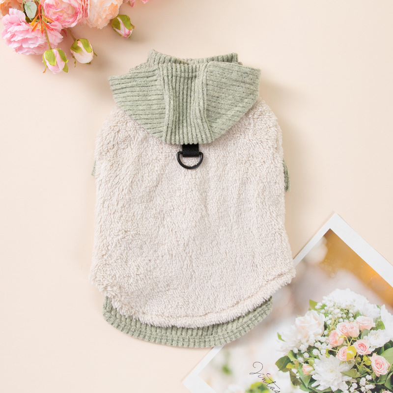 Dvodelni set dukserica za pse za jesen/zimu s kopčom za povodac | poliester | unisex | Yk&loving