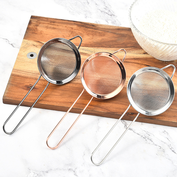 Cernător de făină din oțel inoxidabil 304, manual, cu sită din silicon, pentru coacere