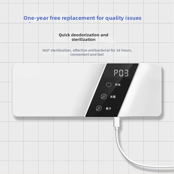 Οικιακός καθαριστής αέρα με όζον: απομακρύνει φορμαλδεΰδη, τεχνολογία αρνητικών ιόντων/όζοντος; χαμηλός θόρυβος κάτω από 36 dB; τροφοδοσία USB; κατάλληλο για χώρους 21-30 m²