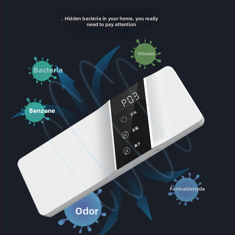 Οικιακός καθαριστής αέρα με όζον: απομακρύνει φορμαλδεΰδη, τεχνολογία αρνητικών ιόντων/όζοντος; χαμηλός θόρυβος κάτω από 36 dB; τροφοδοσία USB; κατάλληλο για χώρους 21-30 m²