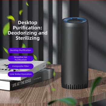 Automobilový čistič vzduchu | hliníkový zliatinový kryt + ABS (model YJ-01; USB výkon 3W; koncentrácia záporných iónov 1 600 000; napätie 5V)