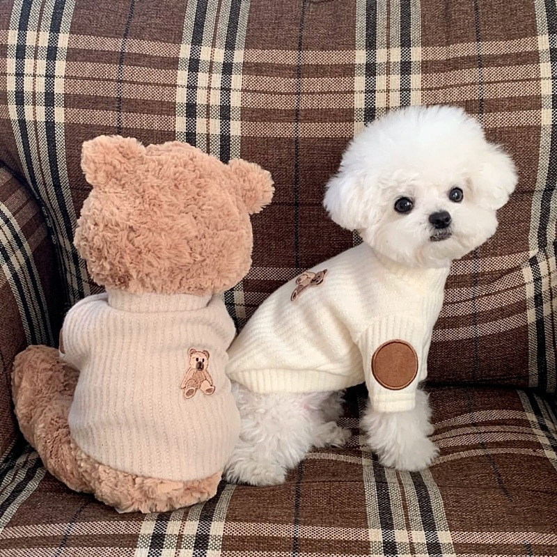 Pletena vestica za kućne ljubimce | Akril vlakna, univerzalni kroj, Yorkshire Terrier, Bichon Frise, Pomeranian, Pudla