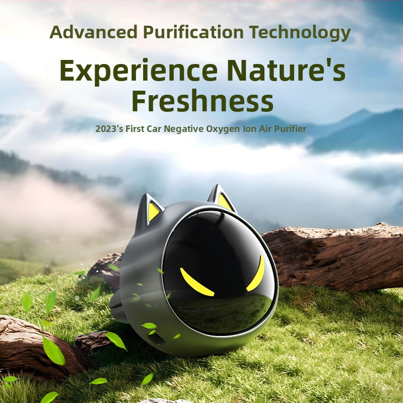 AIWALOT Air Wei No. 1 Καθαριστής αέρα αυτοκινήτου — Αρνητικό ιόν οξυγόνου, Απομάκρυνση φορμαλδεΰδης και οσμών/καπνών, Αθόρυβος συμπαγής σχεδιασμός, Παγκόσμια συμβατότητα