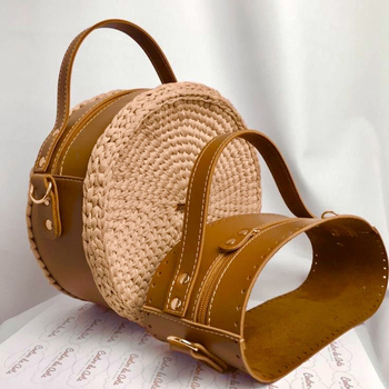 Υφαντό αξεσουάρ τσάντας με ριγέ σχέδιο, PU υλικό, εξαιρετικά ελαφρύ, μακριά ιμάντας ώμου