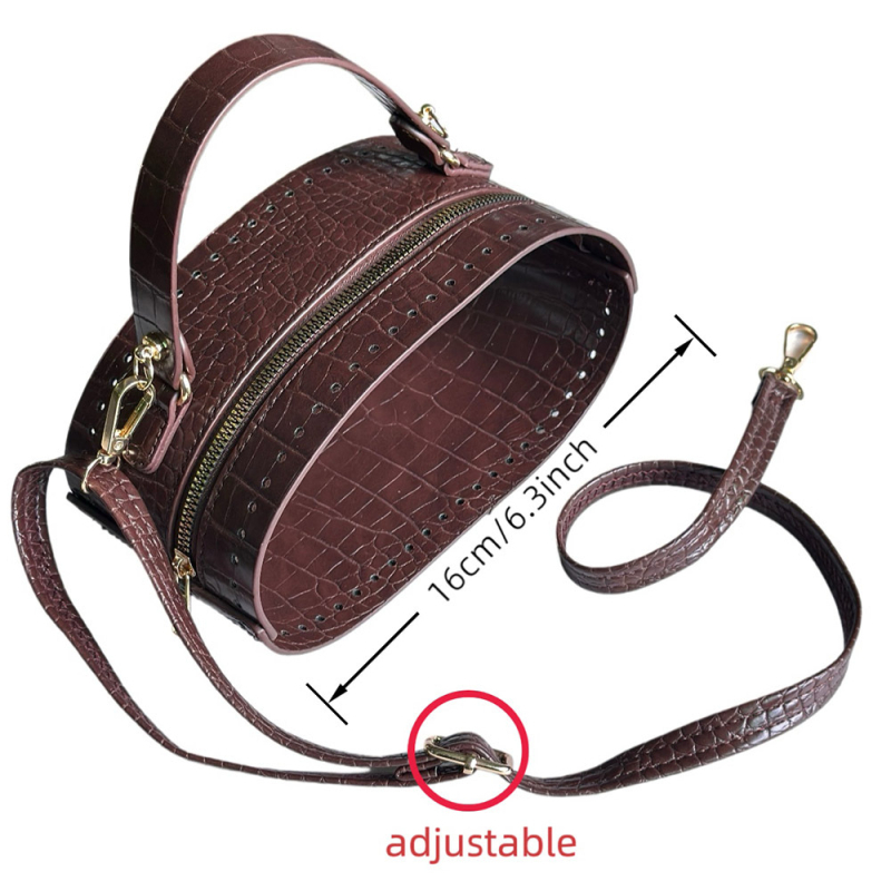 Υφαντό αξεσουάρ τσάντας με ριγέ σχέδιο, PU υλικό, εξαιρετικά ελαφρύ, μακριά ιμάντας ώμου