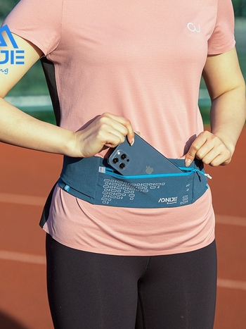 Tašna oko struka s bocom za vodu za trčanje, Aonijie, najlon i spandex, vodootporna, ultra lagana, suho-mokro odvajanje, unisex, vanjski sportovi
