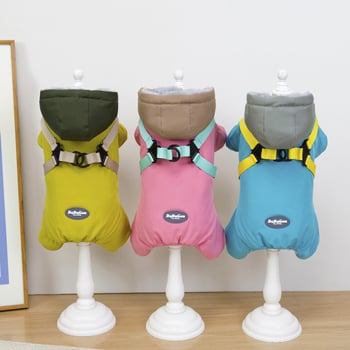 Dalmatian kutya ruházat – poliészter kabát, szabadidő-stílus, őszi–téli vastagított, háziállatok számára