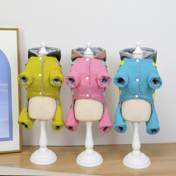 Dalmatian kutya ruházat – poliészter kabát, szabadidő-stílus, őszi–téli vastagított, háziállatok számára