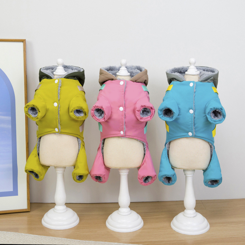 Dalmatian kutya ruházat – poliészter kabát, szabadidő-stílus, őszi–téli vastagított, háziállatok számára