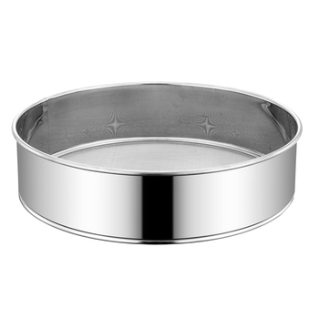 Universal Packaging Sita din oțel inoxidabil pentru făină – plasă fină, mâner, design îngroșat, pentru făină și orez