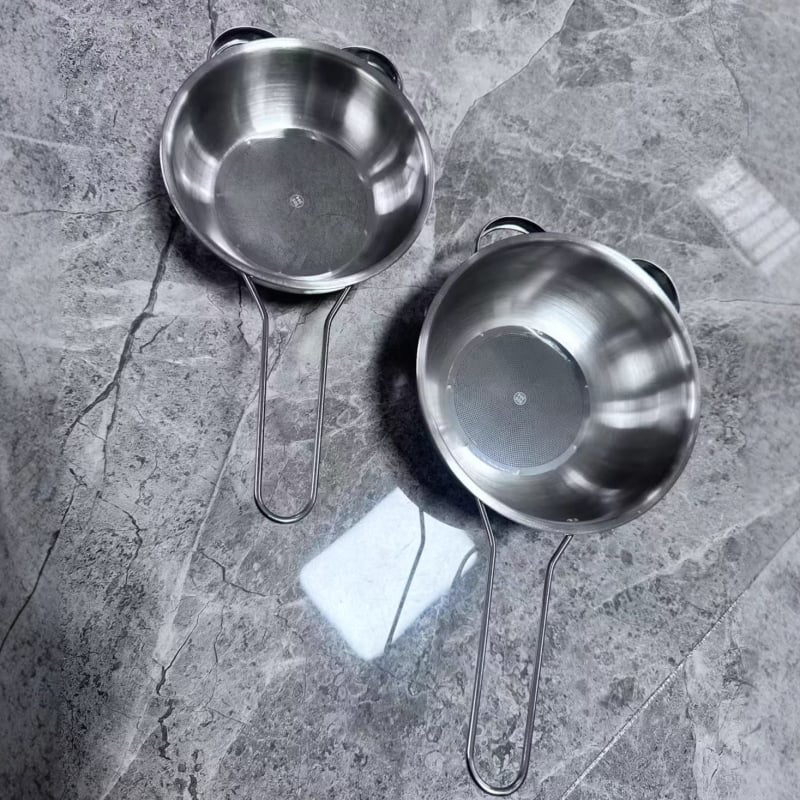 Lehaha nehrđajući čelični sitko s finom mrežom – protuklizno, otporno na toplinu, višenamjensko za prosijavanje brašna, kuhanje tjestenine, pranje riže i filtriranje sojinog mlijeka