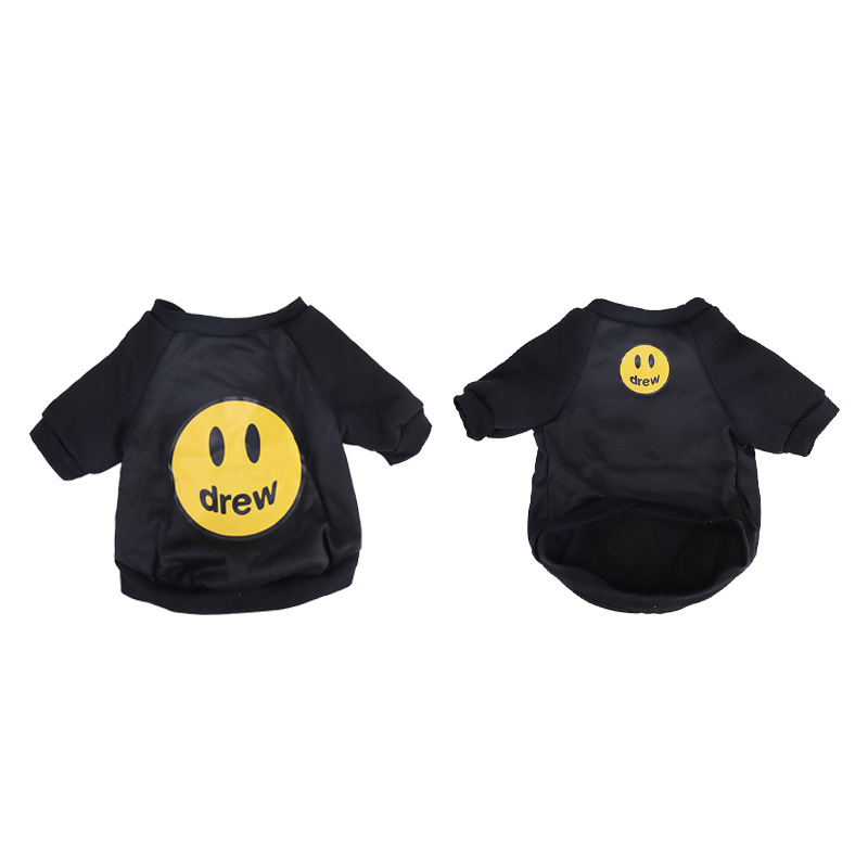 Pamut macska pulóver, angol stílus, mosolygós arc dizájn, szőrzet hullás elleni funkció