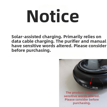 Αντιρροφητής αέρα αυτοκινήτου με ηλιακή τροφοδοσία, Έξυπνο σύστημα, Αρνητικά ιόντα, Απομάκρυνση φορμαλδεΰδης και οσμών