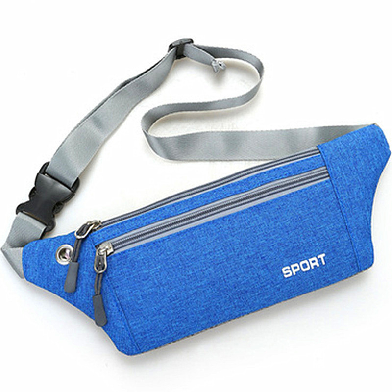 Спортна талия чанта — ултра тънък дизайн, дишаща, водоустойчива и антикрадба, 1000D найлон