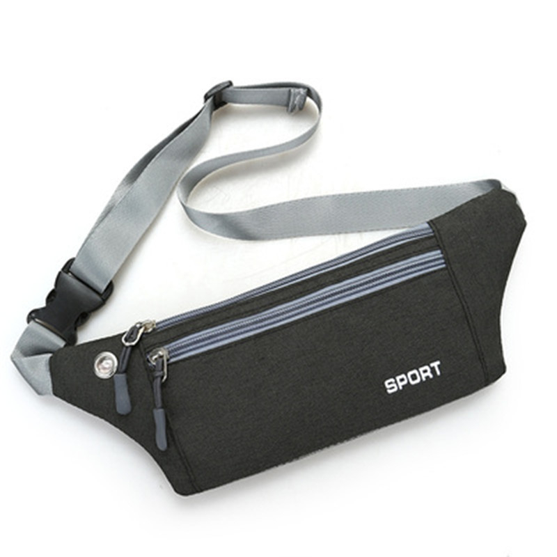 Спортна талия чанта — ултра тънък дизайн, дишаща, водоустойчива и антикрадба, 1000D найлон