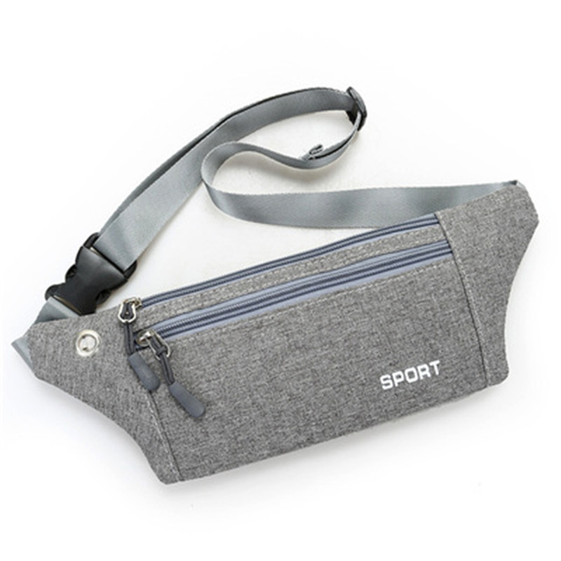 Спортна талия чанта — ултра тънък дизайн, дишаща, водоустойчива и антикрадба, 1000D найлон