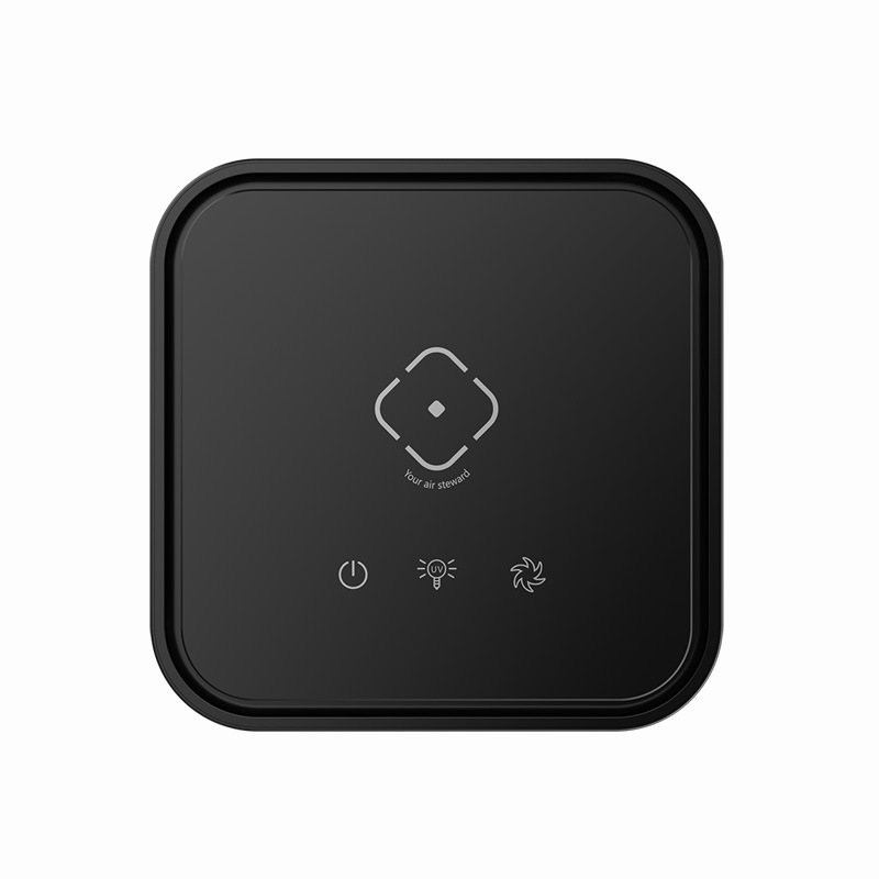 Desktop uređaj za pročišćavanje zraka s negativnim ionima za kućnu upotrebu, tiho <36 dB, protok zraka <50 m³/h, dodirna kontrola, pogodno za prostorije do 10 m²