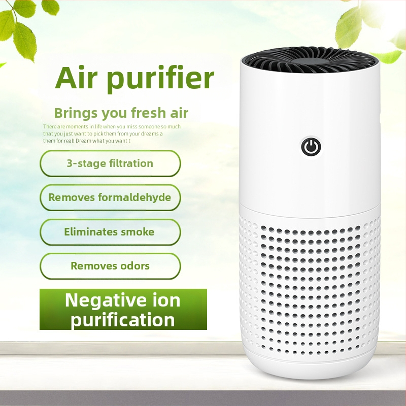 Automobilový čistič vzduchu E260 – ABS+PC, USB napájanie, 5V, 2W