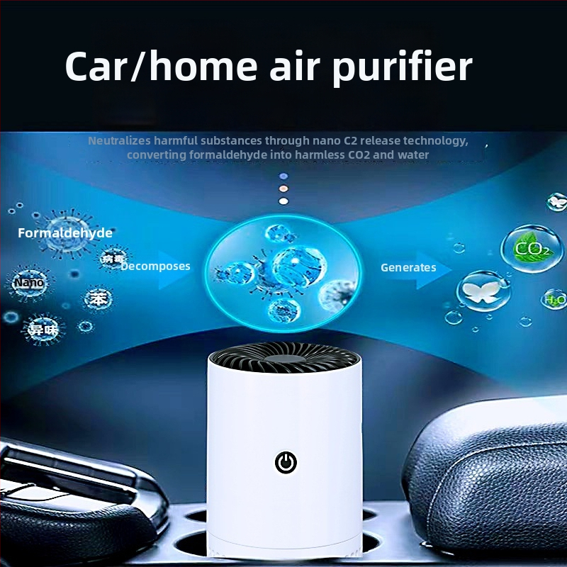 Automobilový čistič vzduchu E260 – ABS+PC, USB napájanie, 5V, 2W