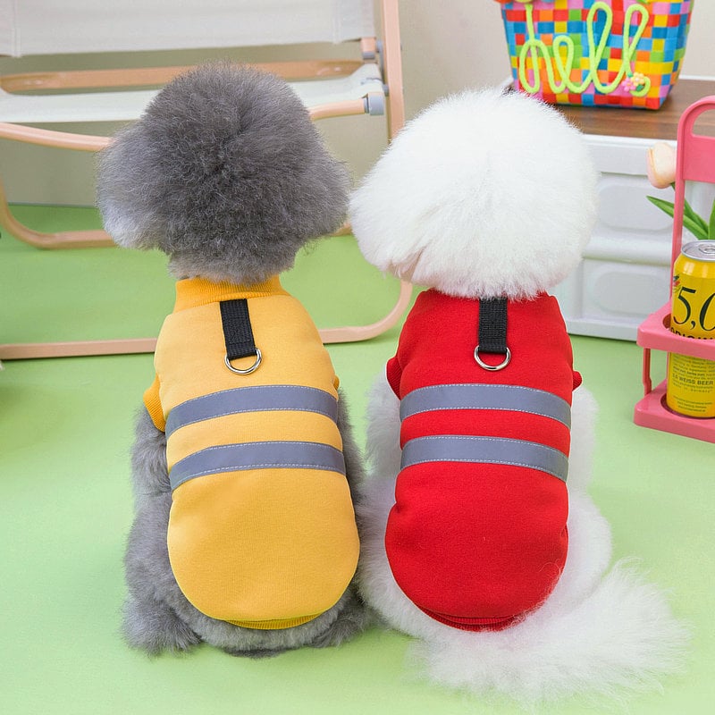 Reflektirajući flis hoodie za kućne ljubimce, za pse i mačke, odjeća za male i srednje pse, novi model