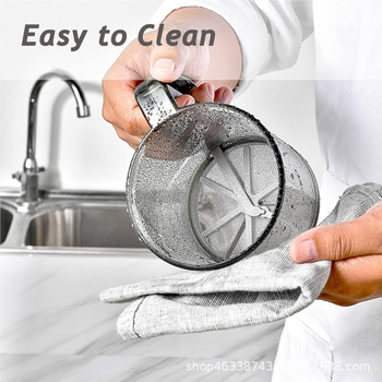 Cernător de făină din plastic, cu acționare manuală, pentru bucătărie de acasă și coacere