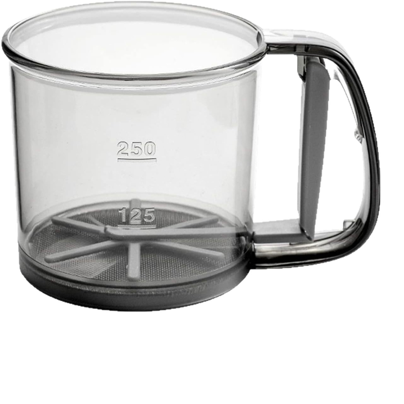 Cernător de făină din plastic, cu acționare manuală, pentru bucătărie de acasă și coacere