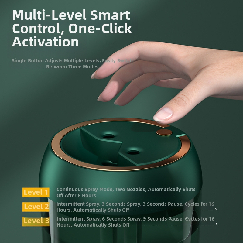 Επιτραπέζιος USB υγραντήρας με διπλές εκπομπές ατμού, δεξαμενή 1,0–2,5 L, χρονοδιακόπτης 2–8 h, USB τροφοδοσία, οικιακή χρήση, έως 10 τ.μ.