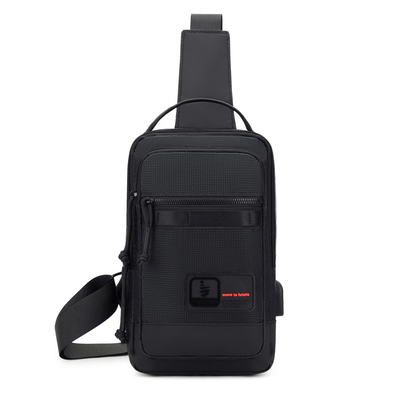 Muška torbica za prsa od Oxford platna – gradski minimalistički stil, prozračna, s dovoljno prostora za pohranu.