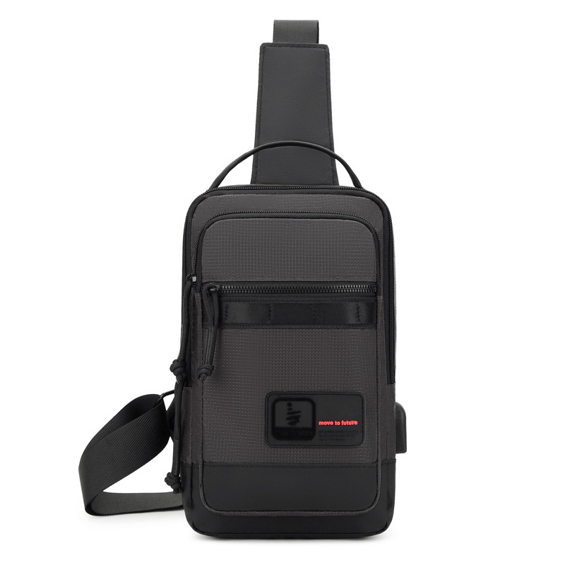 Muška torbica za prsa od Oxford platna – gradski minimalistički stil, prozračna, s dovoljno prostora za pohranu.