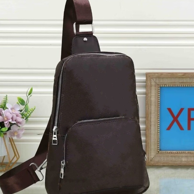 Muška torba preko prsa – ulični stil, PU materijal, velika kapaciteta, natpis slovima, podstava od poliestera