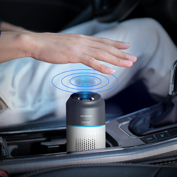 MYVOES MV-AP-1 USB pročišćivač zraka za automobil s negativnim ionima, dodirno upravljanje, protok zraka 50 m³/h